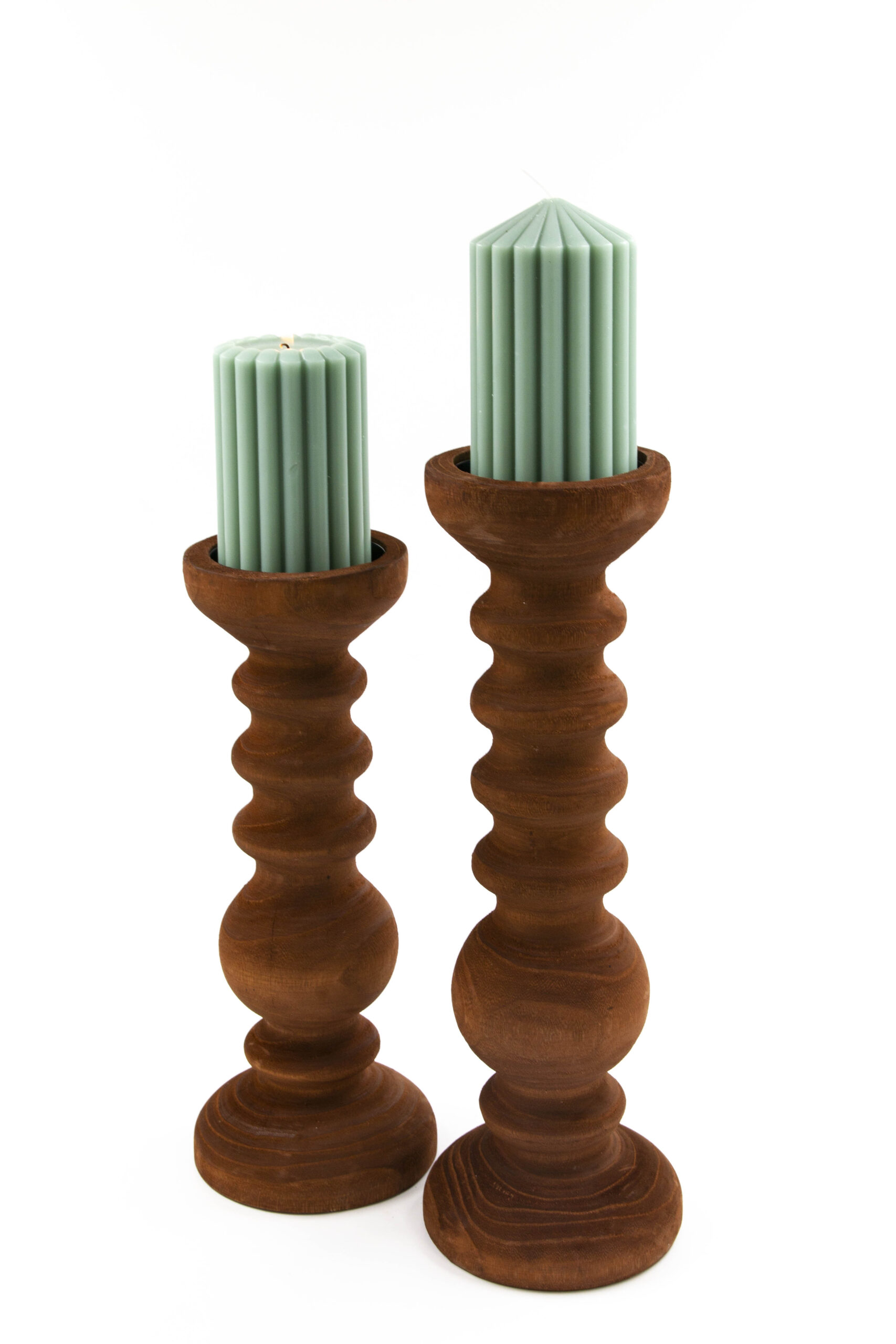 פמוט עץ CANDLE