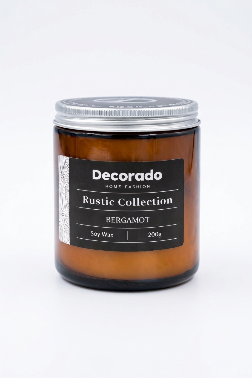 נר סויה רוסטיק BERGAMOT
