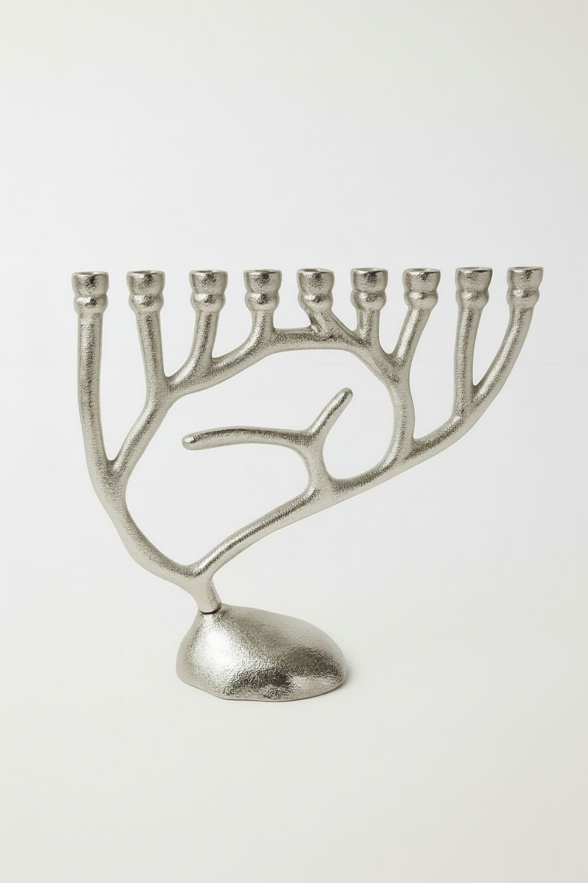 חנוכייה ALUMA כסף