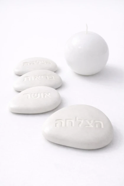אבן קרמיקה הצלחה לבן