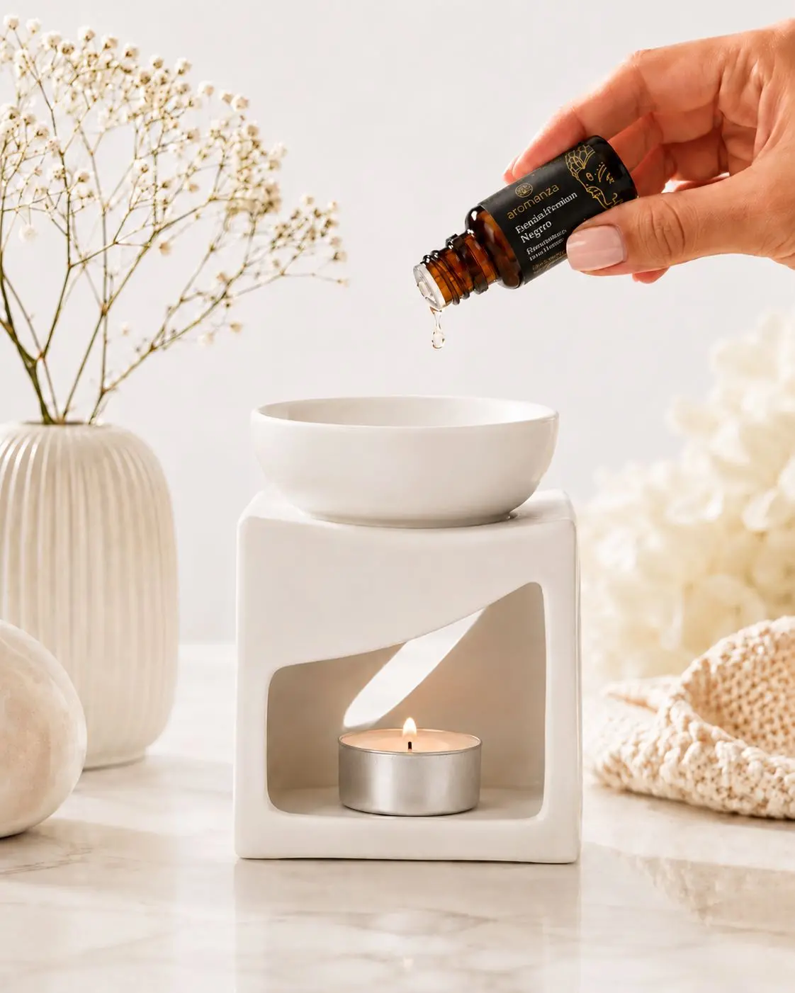שמן למבער AROMANZA  יהלום שחור