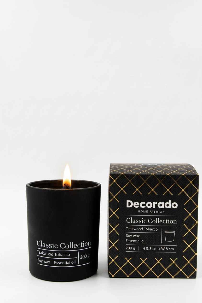 נר סויה TEAKWOOD TABACCO