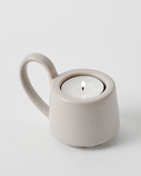 פמוט חרס TEA ניוד בהיר