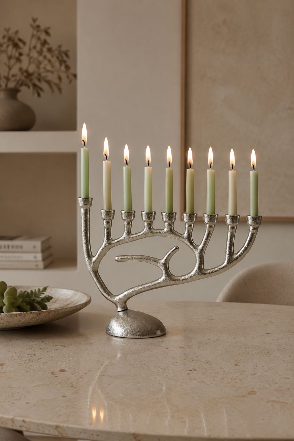 חנוכייה ALUMA כסף חנוכייה ALUMA כסף