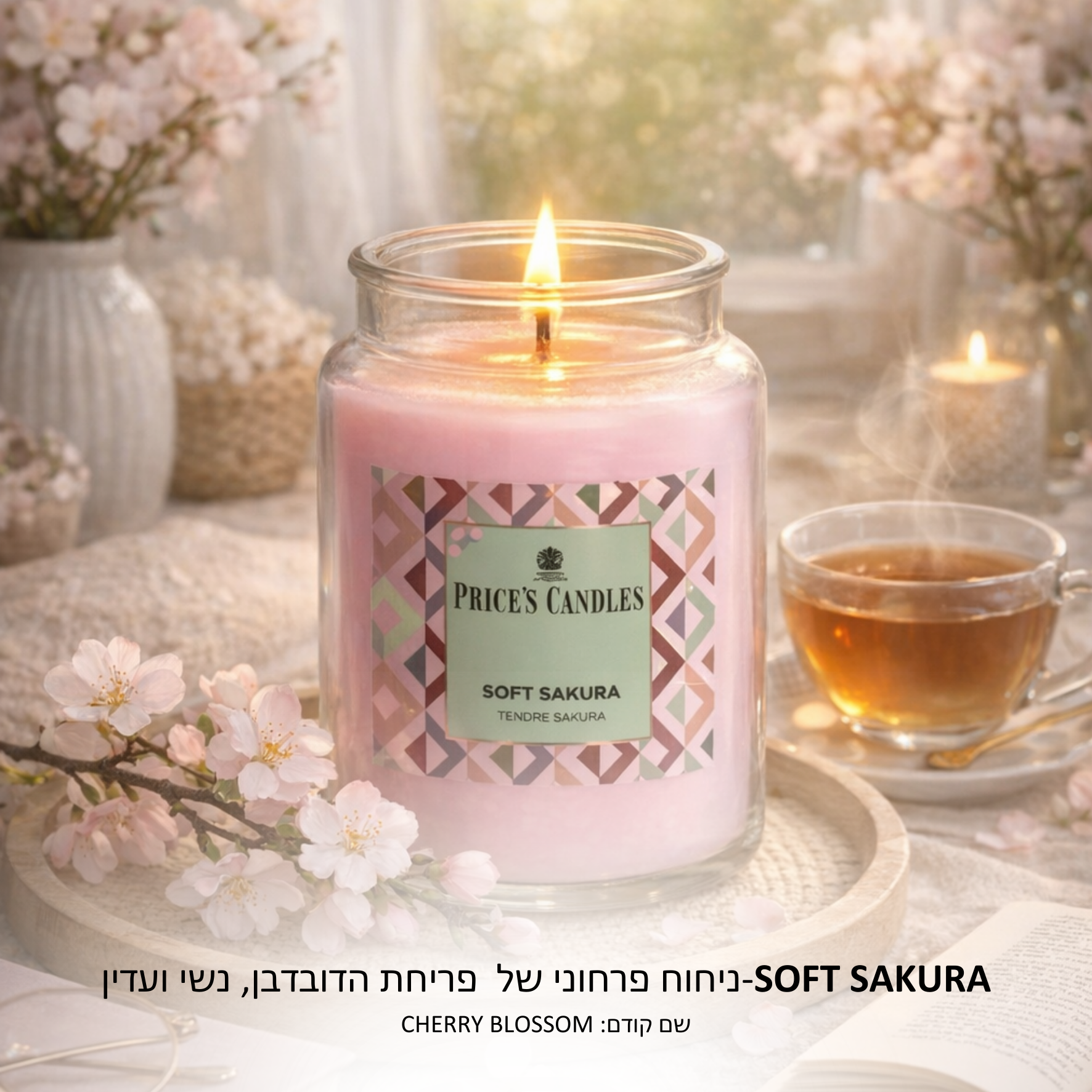 נר פרייסס בריח SOFT SAKURA נר פרייסס בריח SOFT SAKURA