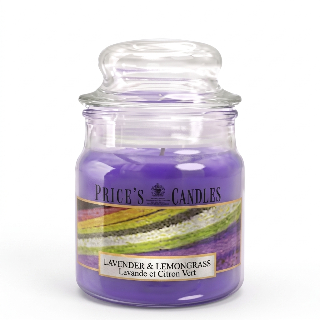 נר פרייסס בריח LAVENDER LEMONGRASS נר פרייסס בריח LAVENDER LEMONGRASS