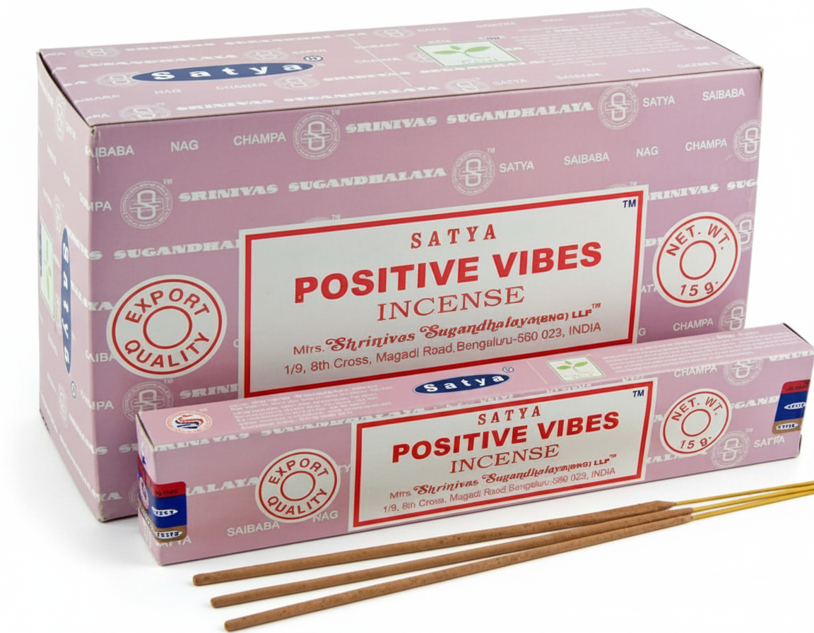מארז קטורת SATYA POSITIVE VIBES מארז קטורת SATYA POSITIVE VIBES